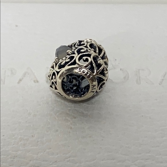 New Pandora Signature Heart June Sterling Silver 925 Ale 791784SSA - Picture 5 of 5